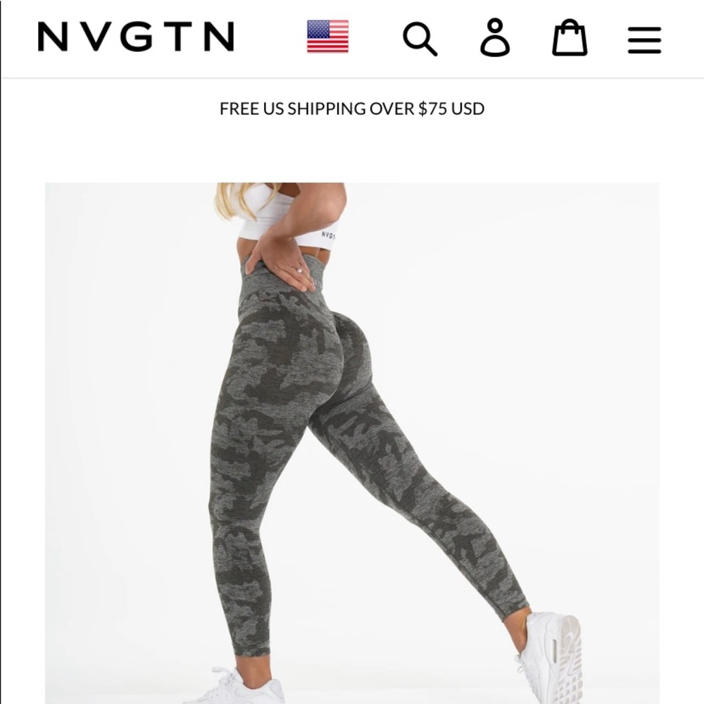 Legging by NVGTN IN KHAKI ARMY GREEN